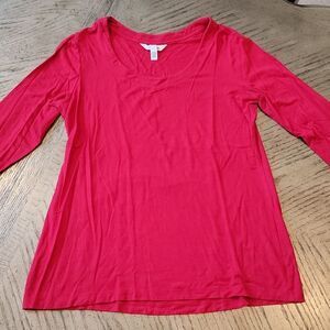 Soma size small red long sleeve pj top❣️